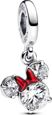 Immagine prodotto di Pandora Ciondolo in argento sterling con smalto e zirconi rossi 793533C01