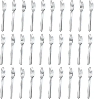 Produktbild von Besteckgabeln aus Edelstahl, 36-teilig, 18 cm, für Dinner und Dessert