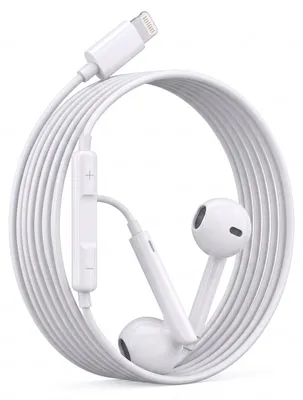 Immagine prodotto di Avizar, auricolari cablati con connettore Lightning e microfono integrato, compatibili con iPhone 13 Pro, colore bianco
