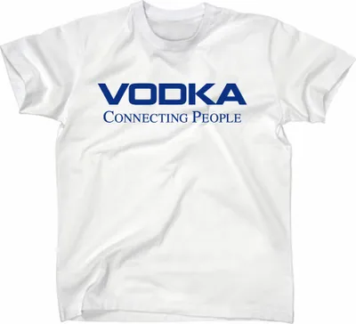 Immagine prodotto di Styletex23 Maglietta Vodka Connecting People Fun, weiss, XL