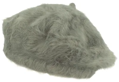 Productafbeelding van Zachte, pluizige muts met angorawol, groen, maat: one size