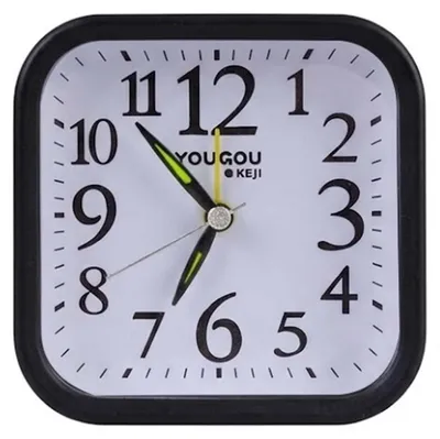 Produktbild von Avizar, Analoger Tischwecker für Schlafzimmer mit Alarmfunktion und Beleuchtung, Schwarz