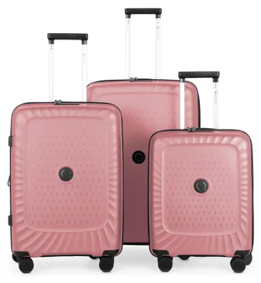 Produktbild von HAUPTSTADTKOFFER - Kotti - 3er Kofferset robuste Hartschale aus recyceltem PP-Material leichte Trolleys Polypropylen Hartschale, 4 Rollen, TSA-Schloss,Rose