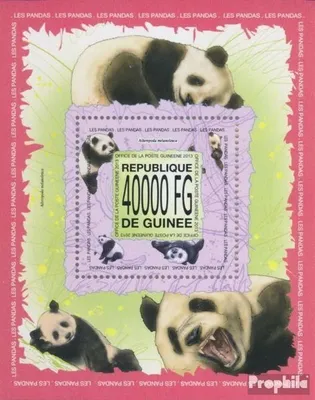 Produktbild von Briefmarken Guinea 2013 Mi Block 2299 (kompl. Ausgabe) postfrisch Pandas