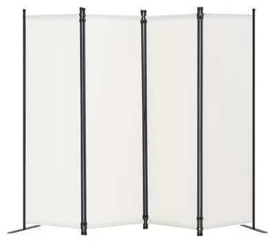 Zdjęcie produktu dla Vevor Ścianka Działowa 4-Częściowa Składana Biała 228X45X172 5 Cm