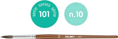 Zdjęcie produktu dla Pędzel okrągły szkolny Milan seria 101 nr 10