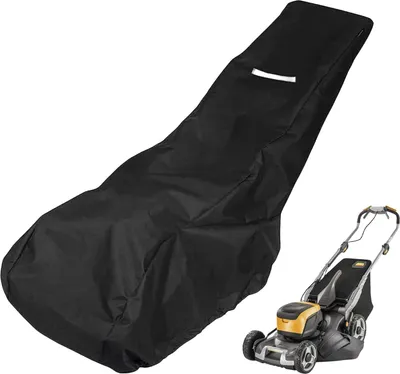 Produktbild von Rasenmäher-Abdeckung mit Aufbewahrungstasche, 210D Oxford Rasenmäher-Abdeckung, Rasenmäher-Abdeckung, Rasenmäher-Schutz für Rasenmäher im Freien mit (195 x 108 x 66 cm)