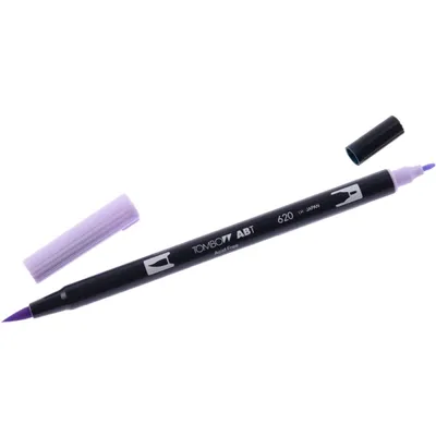 Produktbild von Tombow ABT-620, Fein, 1 Farben, Lila, Rundspitze & Bürstenspitze, 0,3 mm, 3 mm
