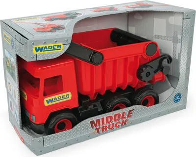 Produktbild von MIDDLE TRUCK Kipper rot-schwarz im Schaukarton