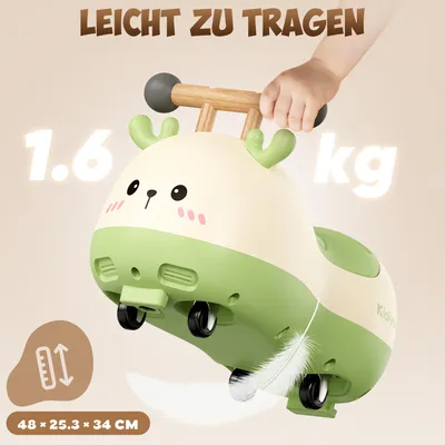 Obrázok produktu pre Kidiyana Hirsch Rutschfahrzeug mit 4 Rädern -Braun