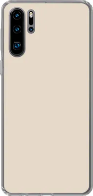 Produktbild von MuchoWow® Handyhülle Schutzhülle Hülle für Telefoonhoesje Huawei P30 Pro Beige - Unifarben Silikon Softcase Handy Hülle - Schutzdeckel