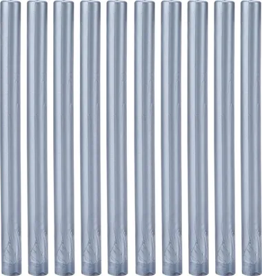 Image de 10pcs bâtons de cire d'étanchéité multicolores petits outils de tamponnage ronds pour cartes d'invitation bricolage enveloppes (bleu gris)