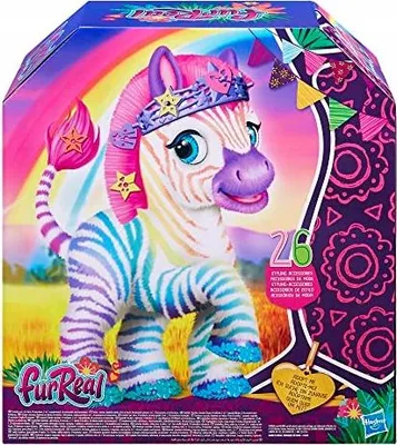 Produktbild von Fur Real Mein Regenbogenzebra Zenya Mein Regenbogenzebra Interaktives Maskottchen