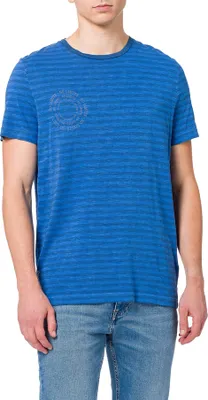 Produktbild von 28093 Camel Active, ,  kurzarm Shirt T-Shirt, Jersey, blue gestreift, XXL