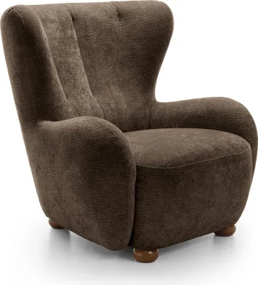 Produktbild von Masseno Polstersessel MIST Loungesessel ergonomisch, Chenille Braun