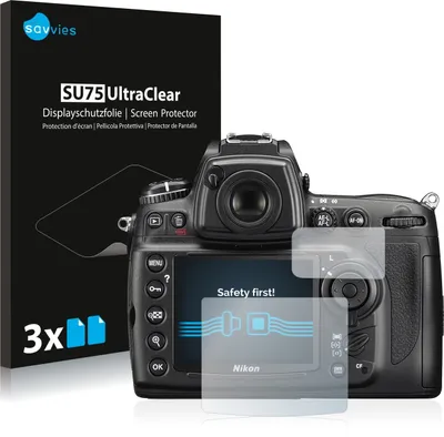 Produktbild von 6x Für Nikon D700 Schutzfolie Savvies Displayschutz Display Schutz Folie Klar Transparent