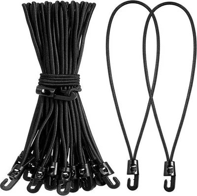 Produktbild von Elastische Spanngurte mit Haken - 25 cm, 25 Stück