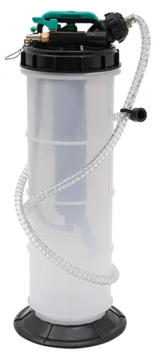 Obrázek produktu pro Odsávací čerpadlo na olej – ruční a pneumatické – objem 7,5 l – pro motorový olej, chladicí kapalinu, brzdovou kapalinu – pro automobily, motocykly, lodě – černé