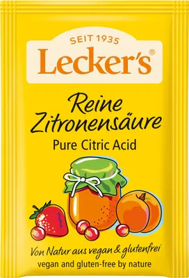 Produktbild von Lecker's Reine Zitronensäure 2 x 10g