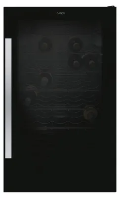 Produktbild von Candy DiVino CWC 150 ED/NF, Weinkühler mit Kompressor, Freistehend, 41 Flasche(n), G, Innenbeleuchtung, Schwarz