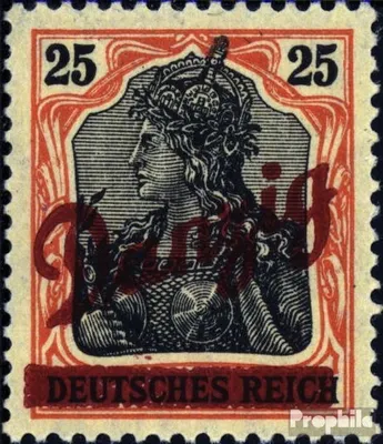 Produktbild von Briefmarken Danzig 1920 Mi 24 postfrisch Germania-Aufdruck