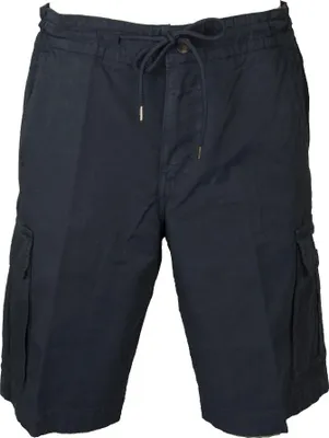 Zdjęcie produktu dla Szorty męskie EMPORIO ARMANI z Bermudów, bawełniane, z kieszeniami na sznurek i guzikami, odzież codzienna, nr art. 211835 2R471, EUR S – CN 175/82A – BR P – MX CH, 100% bawełna