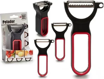 Produktbild von Set of Kunststoff Polypropylen Stahl Schälmesser (3 Stück)