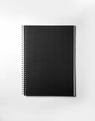 Image de Cahier professionnel A4, papier de haute qualité, couleur noire