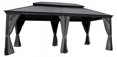 Zdjęcie produktu dla Pawilon Ogrodowy Premium Twardy Dach Altana Pergola 3.65X5.95 Corciano