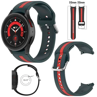 Image de Pour Samsung Galaxy Watch 6 5 4 Normal Pro Classic toutes les tailles Bracelet en plastique