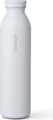 Produktbild von Trinkflasche Edelstahl 500ml Thermoflasche isoliert Sport Flasche weiß Vinsun