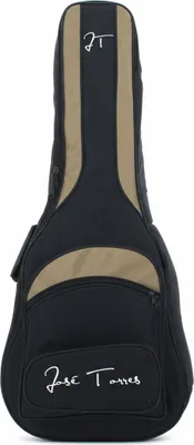 Productafbeelding van JOSE TORRES JTB-100 Gitaarkoffer, geschikt voor een 4/4 concertgitaar, gigbag, zwart/beige