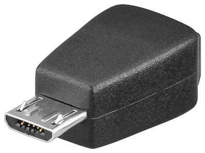 Immagine prodotto di Goobay 93983 Adattatore USB 2.0 Hi-Speed - Spina micro USB 2.0 (tipo B) > Presa mini USB 2.0 (tipo B, 5 pin)