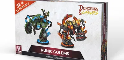 Produktbild von Dungeons & Lasers Miniatures: RUNIC GOLEMS