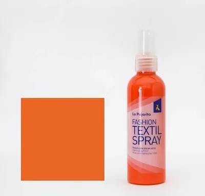 Produktbild von La Pajarita Textilspray 100ml California Orange für Bastelarbeiten