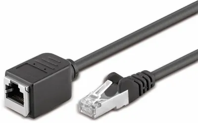 Rhinocables Cavo Prolunga Ethernet 8 Metri Cat5e UTP – RJ45 Maschio/Femmina, Colore Grigio – Estensione Per Cavo Di Rete