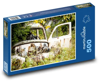 Obrázek produktu pro Puzzle 500 Opustěné auto v lese - martinpuzzle