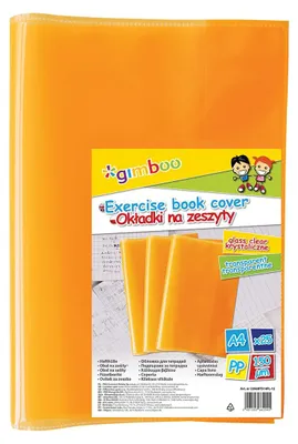 Obrázek produktu pro Krystalický obal na sešit A4 oranžový (25ks)