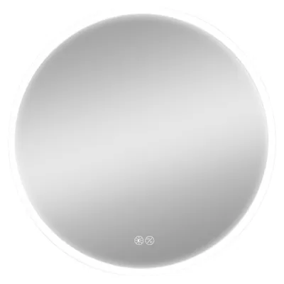 Runder LED-Spiegel 20 W, 60 cm, Wandmontage, dimmbar