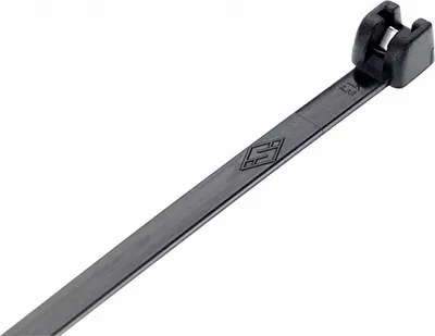 Produktbild von 500 Kabelbinder Metallzunge schwarz 7,5x360 mm Metall shop stabil UV beständig