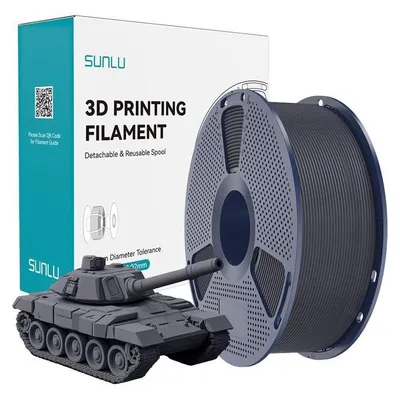Produktbild von Sunlu PLA+ High Speed Filament Grau 1.75 mm für FDM 3D Drucker
