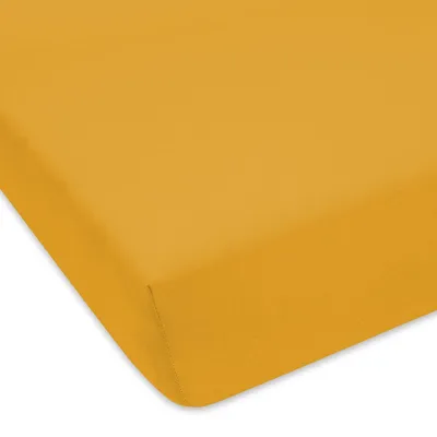 Produktbild von Designpremium Jersey Spannbettlaken Gelb 80x180 cm