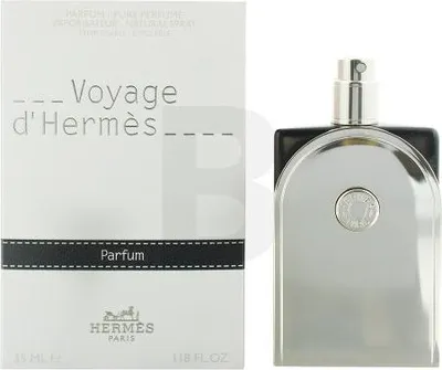 Obrázek produktu pro Hermes Voyage d’Hermès, Unisex, Léto, 35 ml, Nedoplnitelná lahvička, Sprej, Alcohol, Parfum (Fragrance), Aqua (Water), Ethylhexyl Methoxycinnamate, Limonene, Citronellol,...
