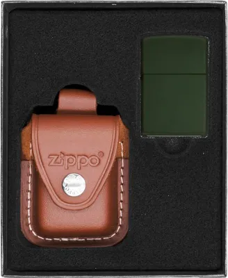 Produktbild von ZIPPO Feuerzeug GRÜN MATT Geschenkset Nr. 2