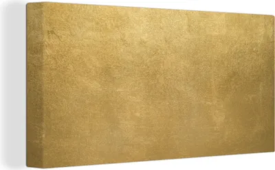 Obrázok produktu pre MuchoWow® - Plátno - Zlaté - - Abstraktné, nástenný obraz, nástenné dekorácie obrazy obývacia izba, 40x20cm