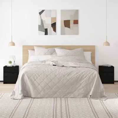 Obrázek produktu pro vidaXL Noční stolky 2 ks černé 40x31x50 cm z masivního borovicového dřeva