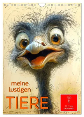 Produktbild von Meine lustigen Tiere (Wandkalender 2027 DIN A4 hoch), CALVENDO Monatskalender