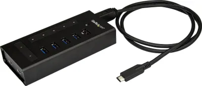 Produktbild von StarTech.com USB Hub 7 Port - Metall - USB-A zu 3x USB-C und 1x USB-C