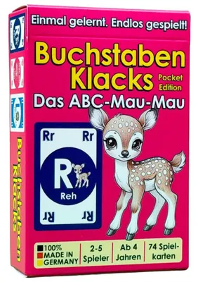 Produktbild von Buchstaben Klacks Pocket (Reh)