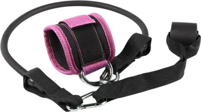 Immagine prodotto di INF Cavigliera con Doppio Anello a D per Allenamento Gambe con Cavi Rosa